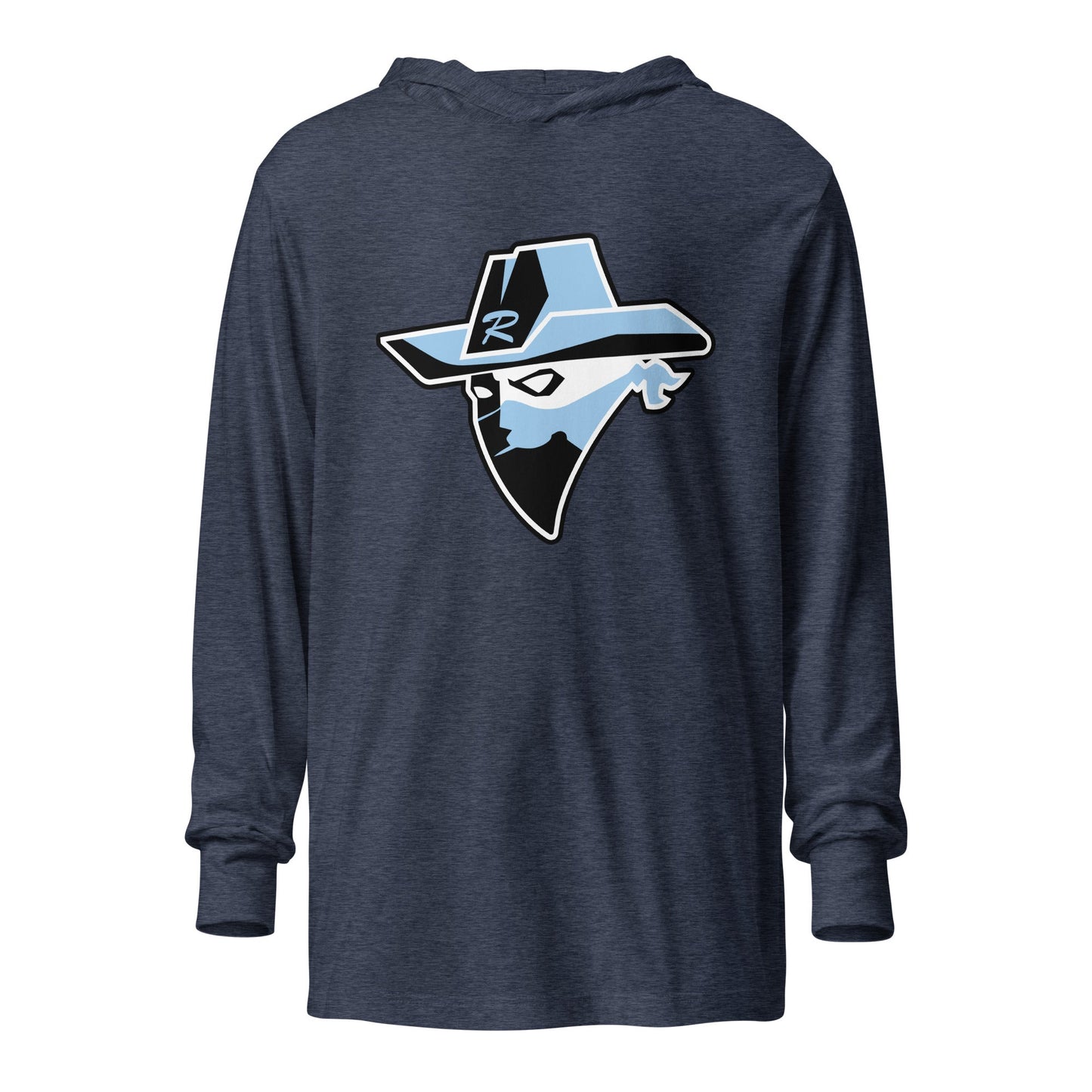 Performance | Hooded Long Sleeve T Shirt | Rebels baseball club | Emblem Logo