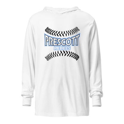 Performance | Hooded Long Sleeve T Shirt | Rebels baseball club | Vanguard Logo