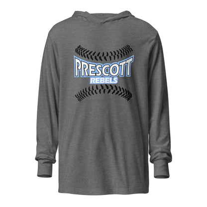 Performance | Hooded Long Sleeve T Shirt | Rebels baseball club | Vanguard Logo