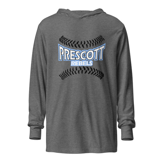 Performance | Hooded Long Sleeve T Shirt | Rebels baseball club | Vanguard Logo