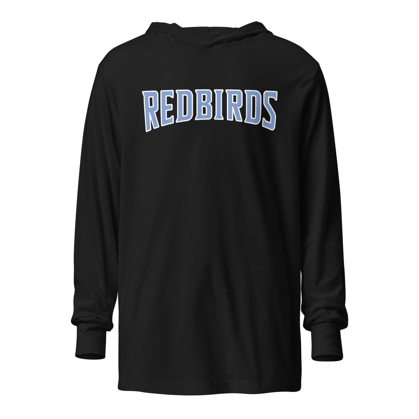 Performance | Hooded Long Sleeve T Shirt | Redbirds | Script Logo
