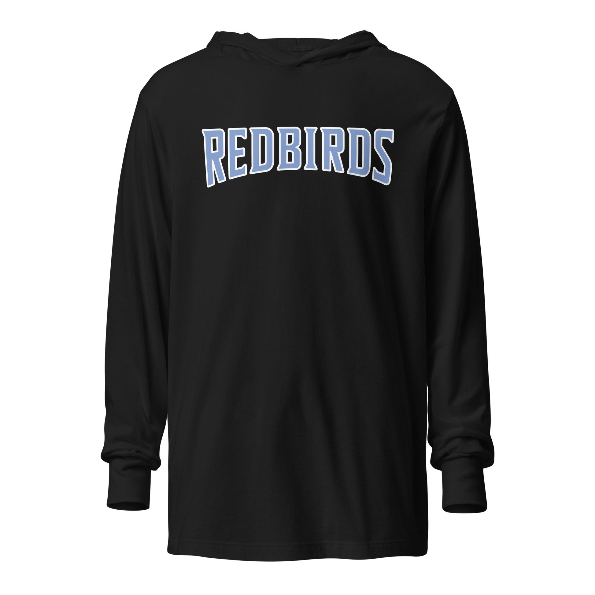 Performance | Hooded Long Sleeve T Shirt | Redbirds | Script Logo