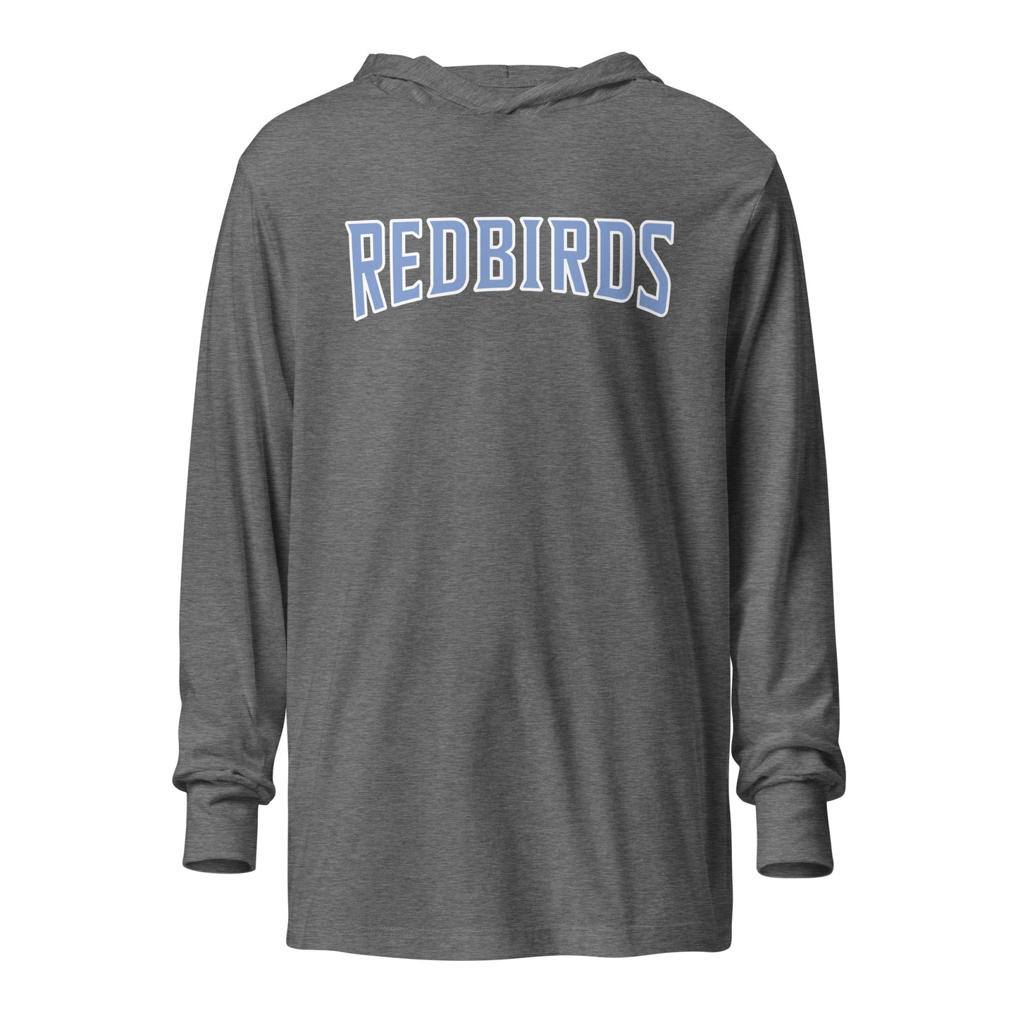 Performance | Hooded Long Sleeve T Shirt | Redbirds | Script Logo