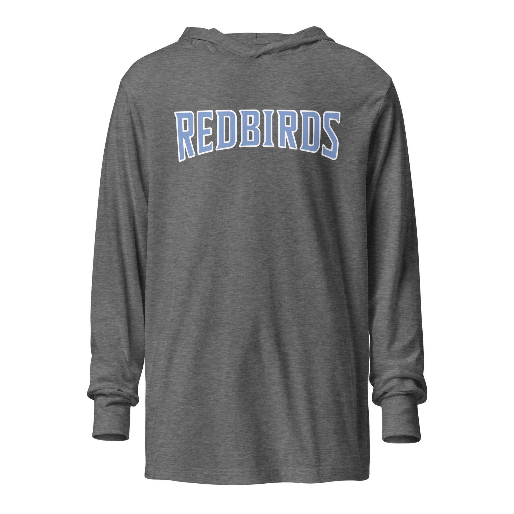 Performance | Hooded Long Sleeve T Shirt | Redbirds | Script Logo
