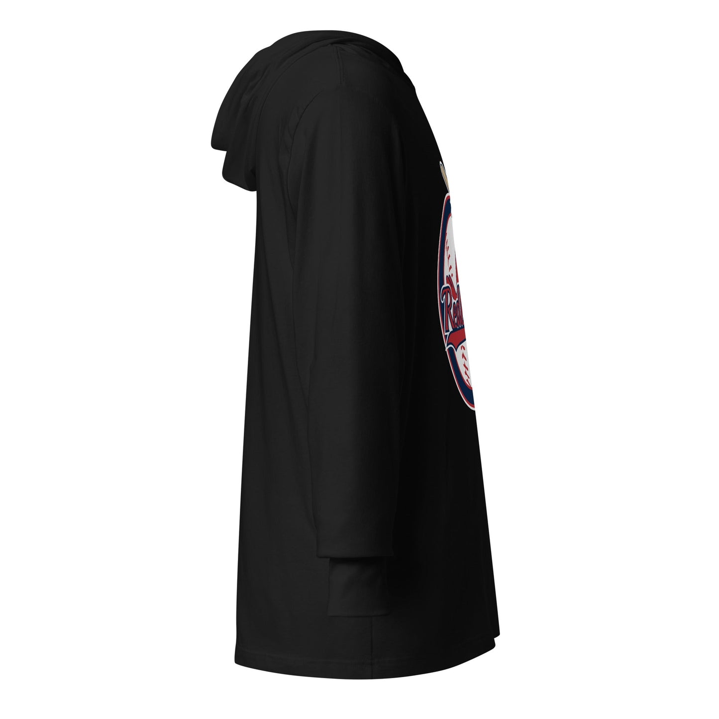 Performance | Hooded Long Sleeve T Shirt | Redbirds | Vintage Badge Logo