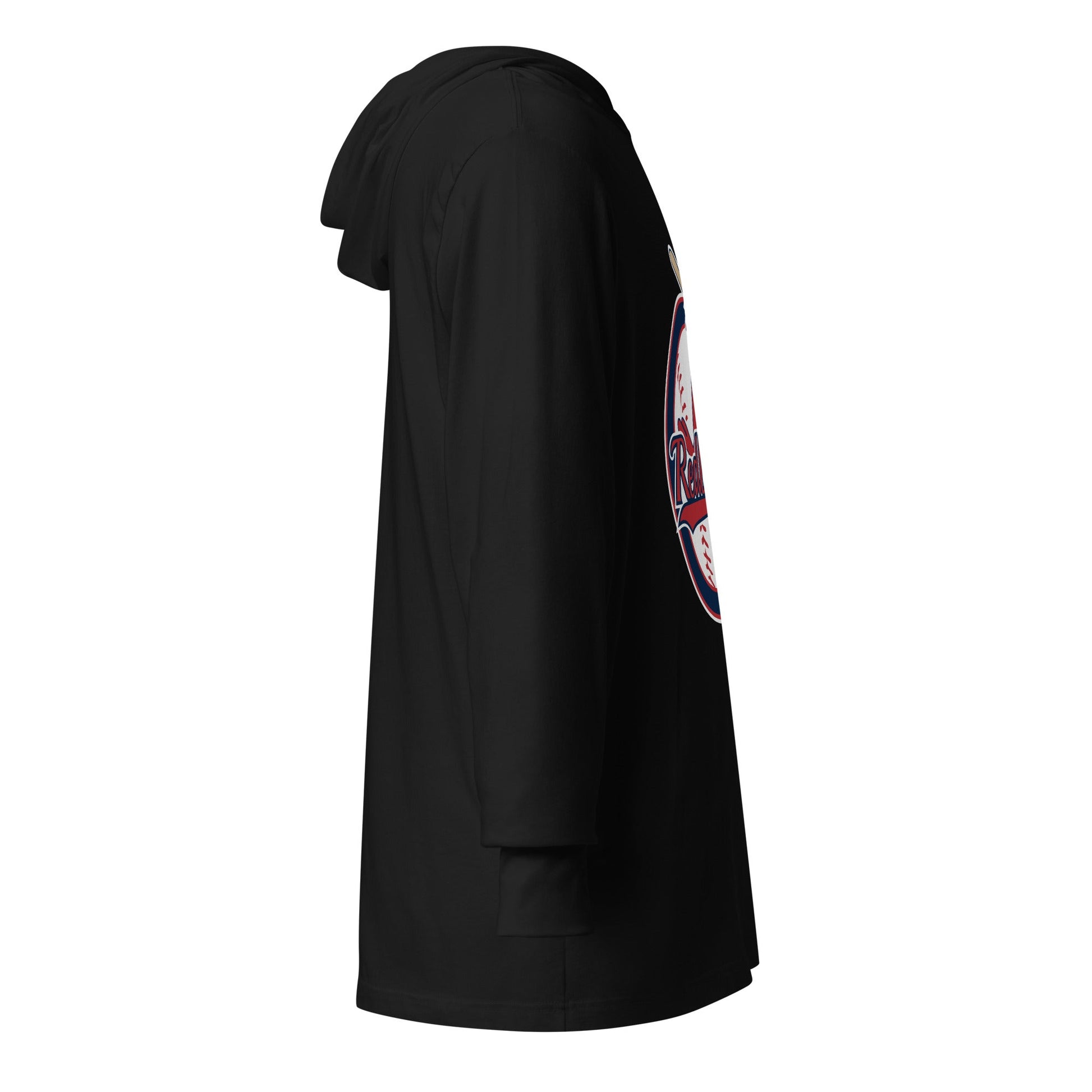 Performance | Hooded Long Sleeve T Shirt | Redbirds | Vintage Badge Logo