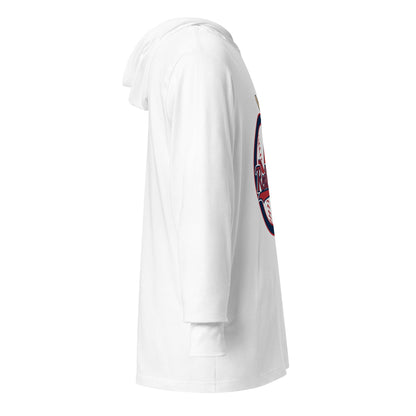 Performance | Hooded Long Sleeve T Shirt | Redbirds | Vintage Badge Logo