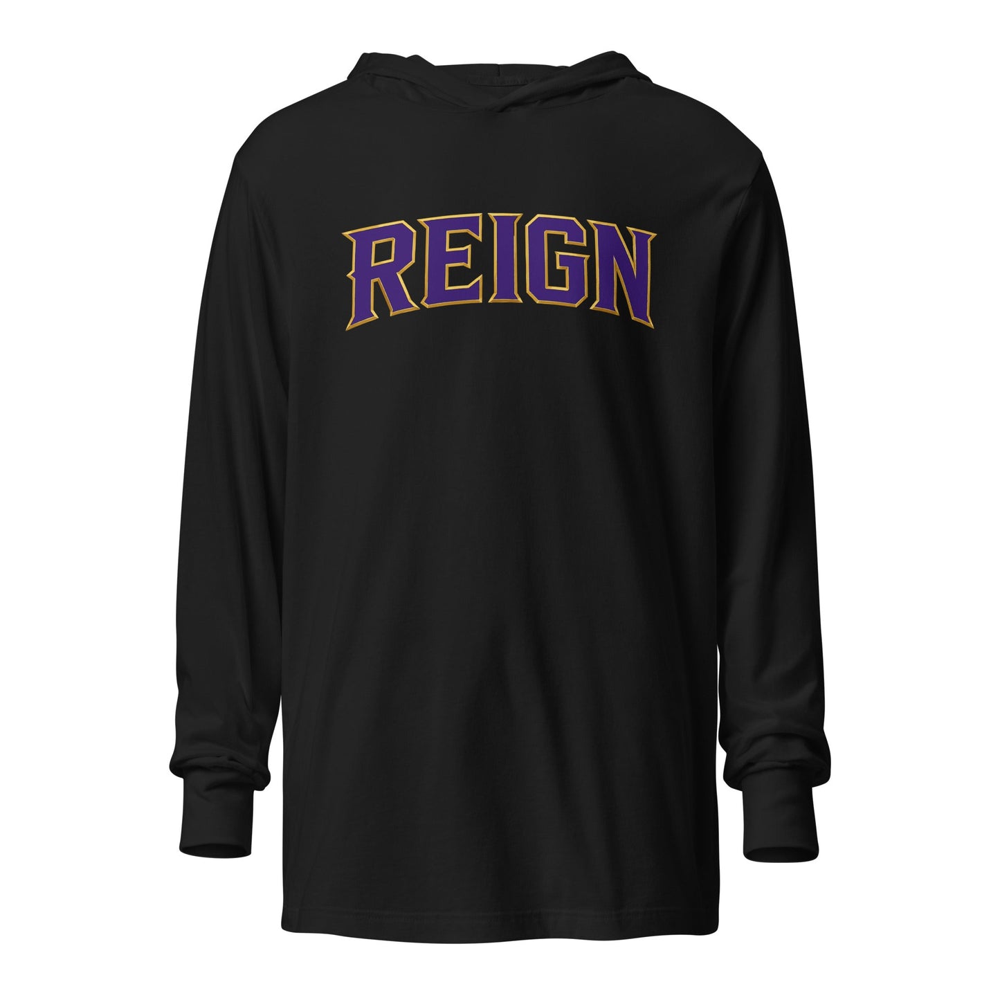 Performance | Hooded Long Sleeve T Shirt | REIGN 10U Softball | Modern Script Logo