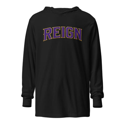 Performance | Hooded Long Sleeve T Shirt | REIGN 10U Softball | Modern Script Logo