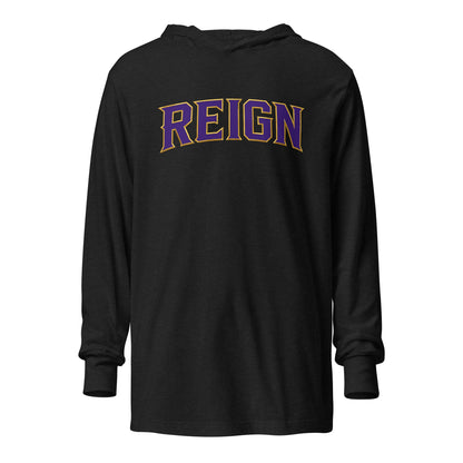 Performance | Hooded Long Sleeve T Shirt | REIGN 10U Softball | Modern Script Logo