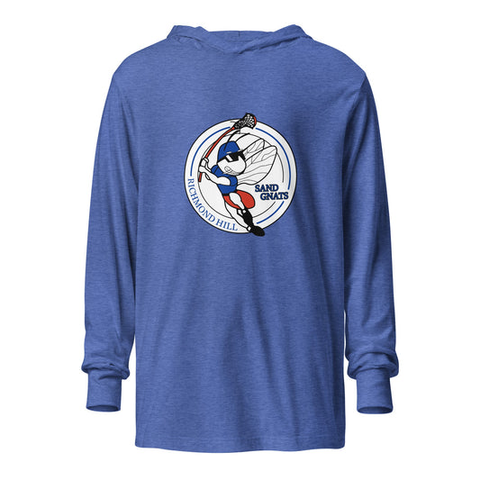 Performance | Hooded Long Sleeve T Shirt | RH Sandgnats | Gnat Crest Logo
