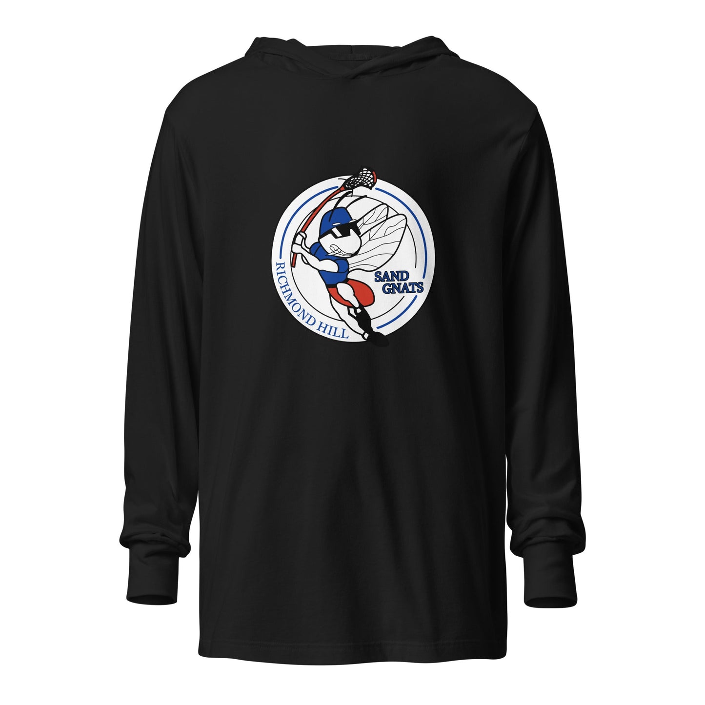 Performance | Hooded Long Sleeve T Shirt | RH Sandgnats | Gnat Crest Logo