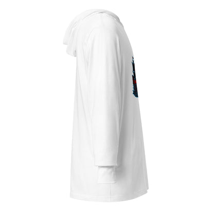 Performance | Hooded Long Sleeve T Shirt | Roanoke Rapids Pirates | Black Sail Battlers Logo