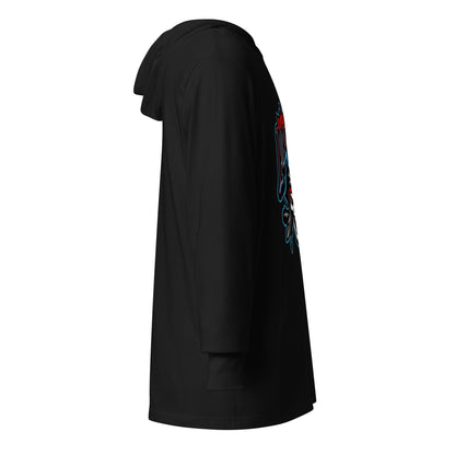 Performance | Hooded Long Sleeve T Shirt | Roanoke Rapids Pirates | Reaver Captain Logo