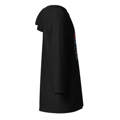 Performance | Hooded Long Sleeve T Shirt | Roanoke Rapids Pirates | Reaver Captain Logo