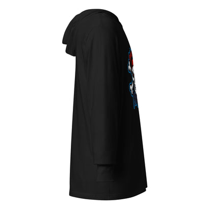 Performance | Hooded Long Sleeve T Shirt | Roanoke Rapids Pirates | River Raiders Logo