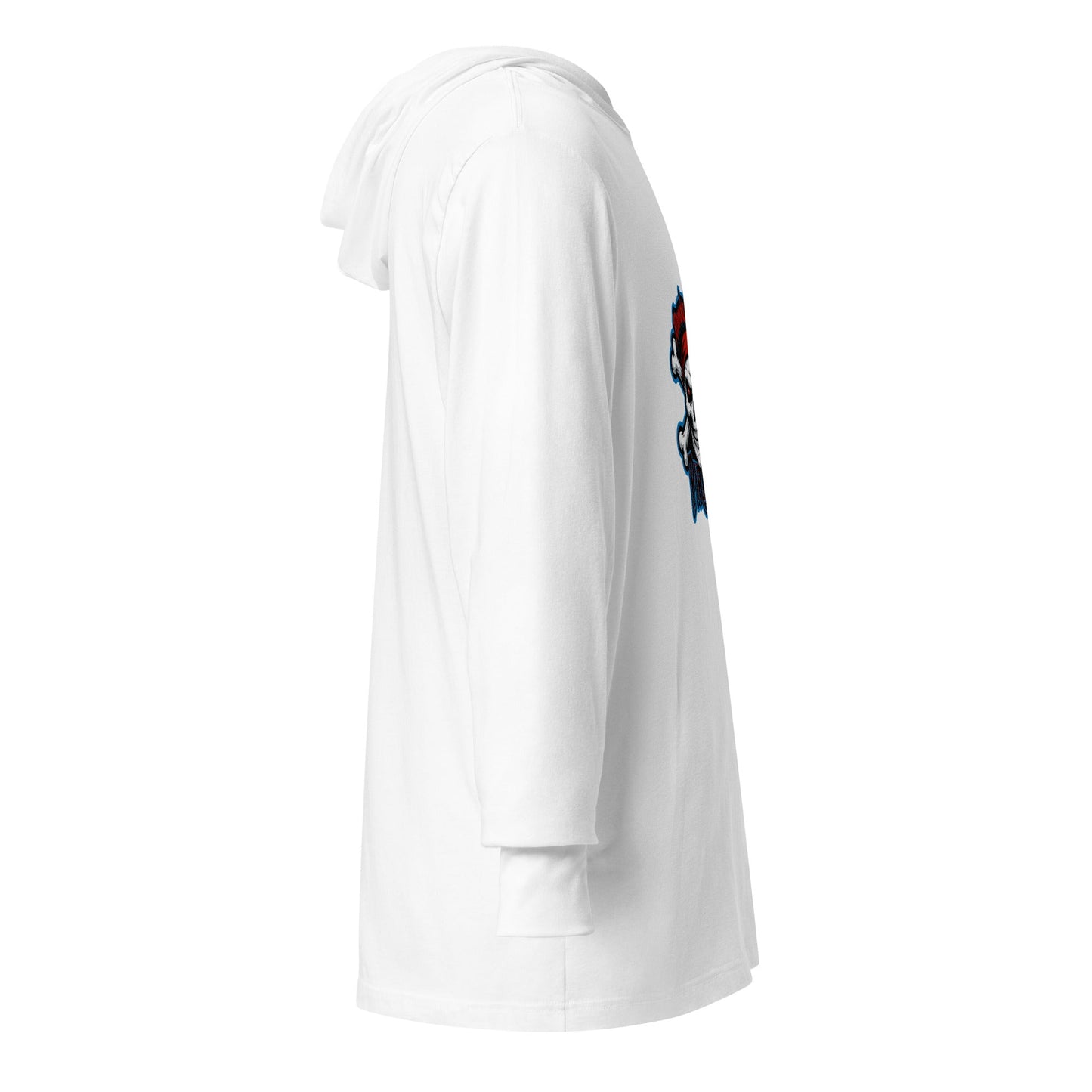 Performance | Hooded Long Sleeve T Shirt | Roanoke Rapids Pirates | River Raiders Logo