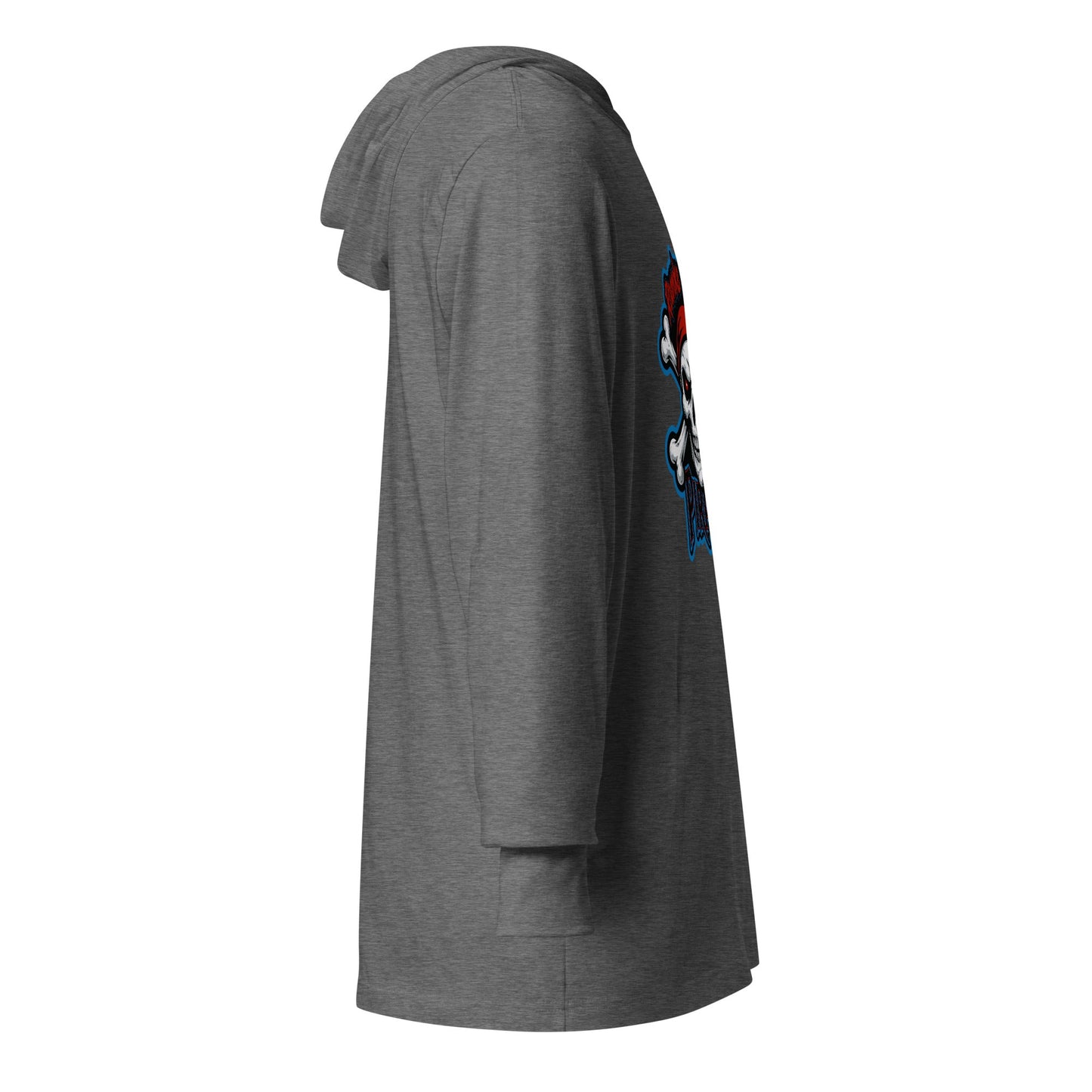 Performance | Hooded Long Sleeve T Shirt | Roanoke Rapids Pirates | River Raiders Logo