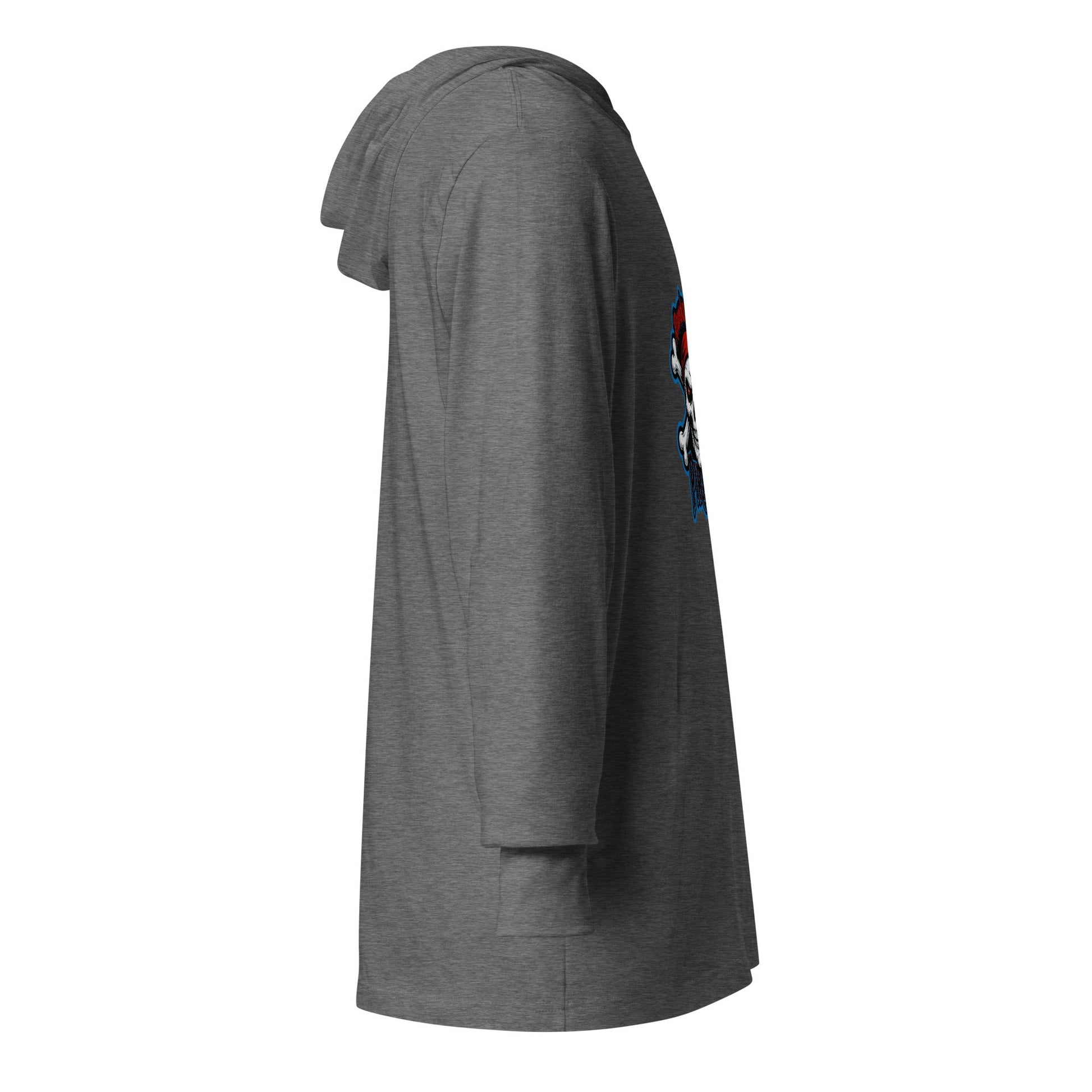 Performance | Hooded Long Sleeve T Shirt | Roanoke Rapids Pirates | River Raiders Logo