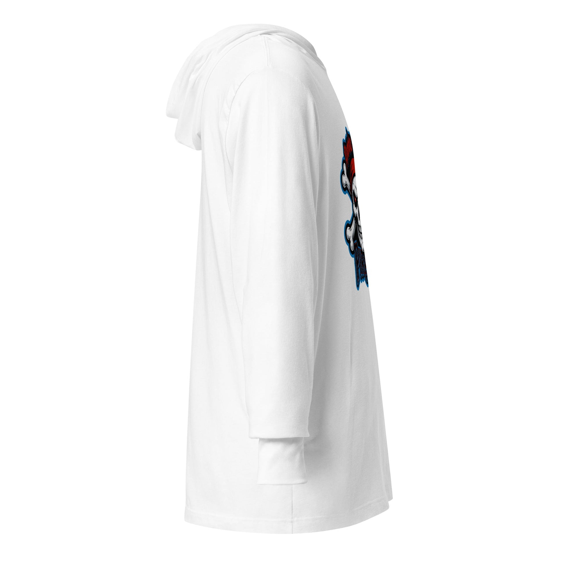 Performance | Hooded Long Sleeve T Shirt | Roanoke Rapids Pirates | River Raiders Logo