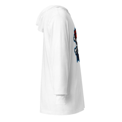 Performance | Hooded Long Sleeve T Shirt | Roanoke Rapids Pirates | River Raiders Logo