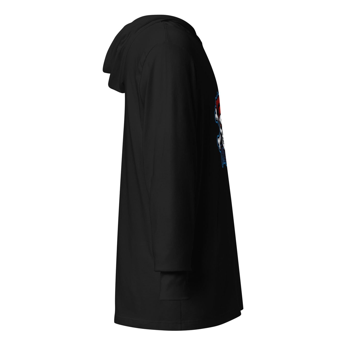 Performance | Hooded Long Sleeve T Shirt | Roanoke Rapids Pirates | River Raiders Logo