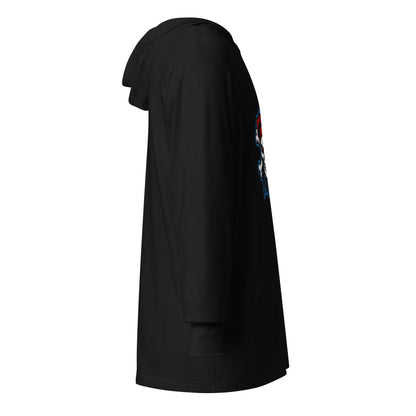 Performance | Hooded Long Sleeve T Shirt | Roanoke Rapids Pirates | River Raiders Logo