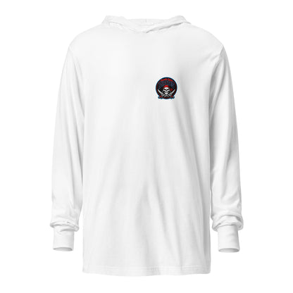 Performance | Hooded Long Sleeve T Shirt | Roanoke Rapids Pirates | Shield Logo