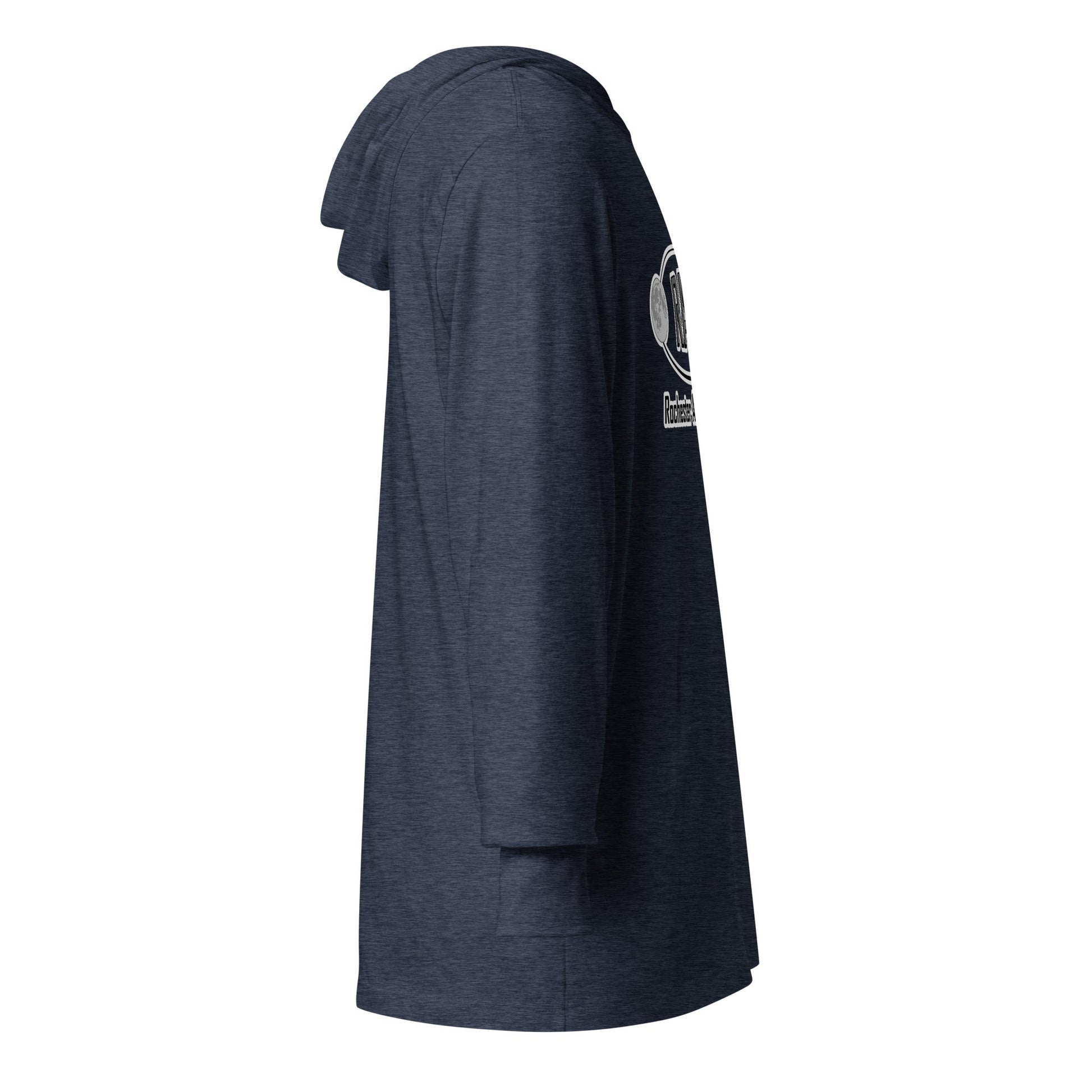 Performance | Hooded Long Sleeve T Shirt | Rochester Astronomy Club | Orbit Logo