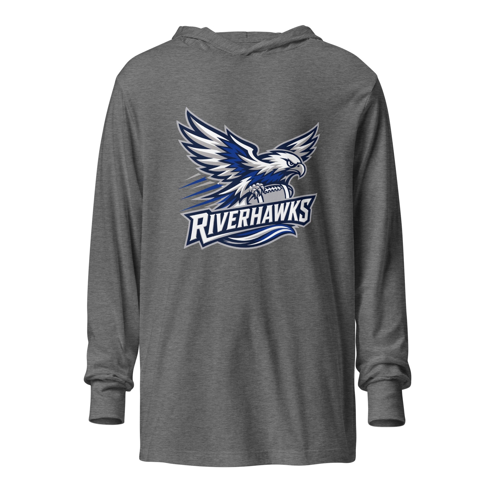 Performance | Hooded Long Sleeve T Shirt | Rochester Riverhawks | Crest Logo