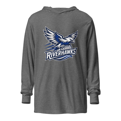 Performance | Hooded Long Sleeve T Shirt | Rochester Riverhawks | Crest Logo