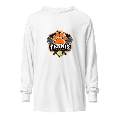 Performance | Hooded Long Sleeve T Shirt | Rock Springs High School Tennis | Crest Logo