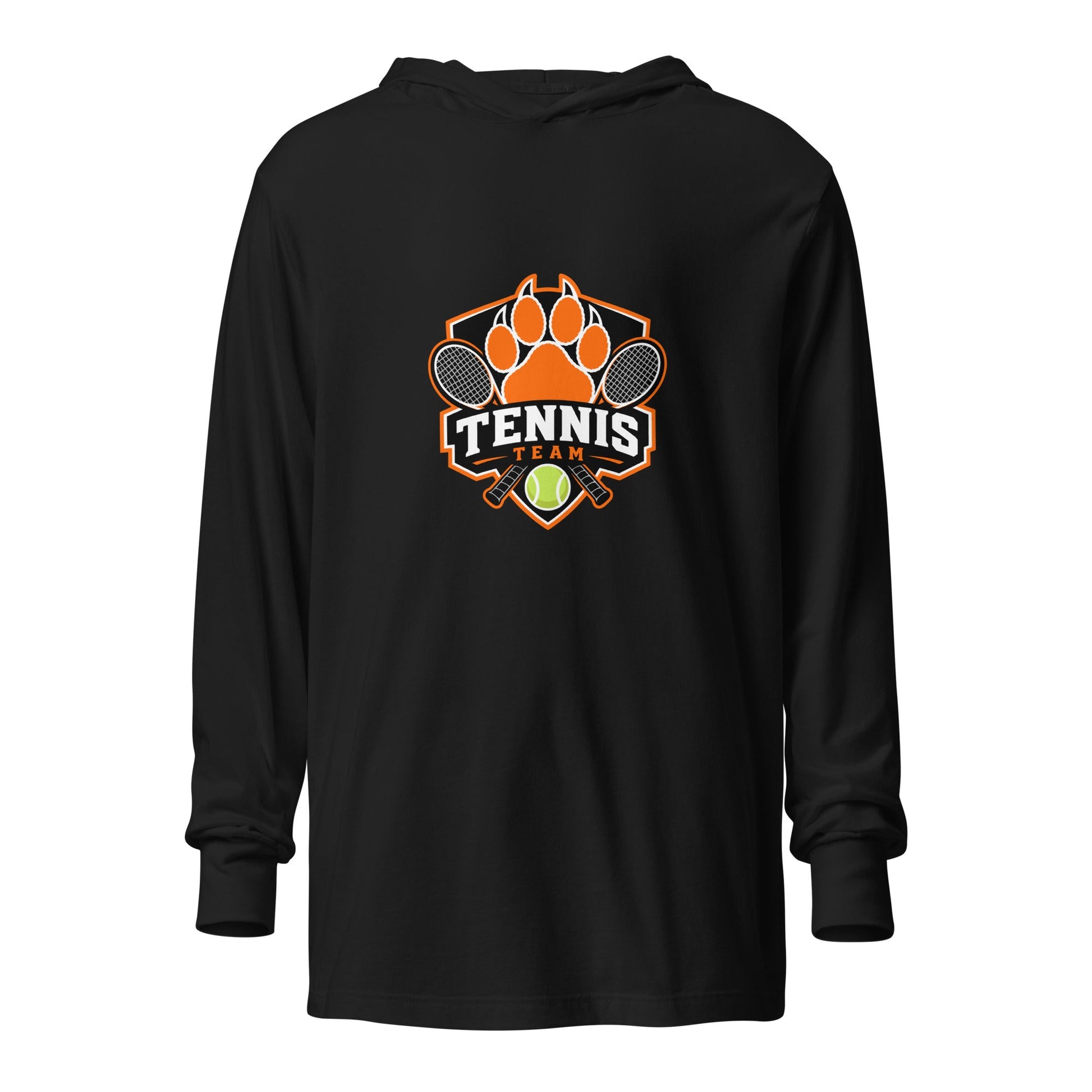 Performance | Hooded Long Sleeve T Shirt | Rock Springs High School Tennis | Crest Logo