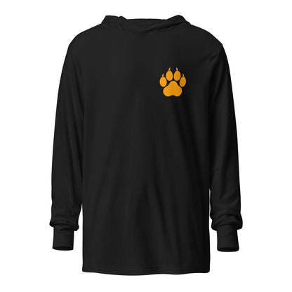 Performance | Hooded Long Sleeve T Shirt | Rock Springs High School Tennis | Paw Logo