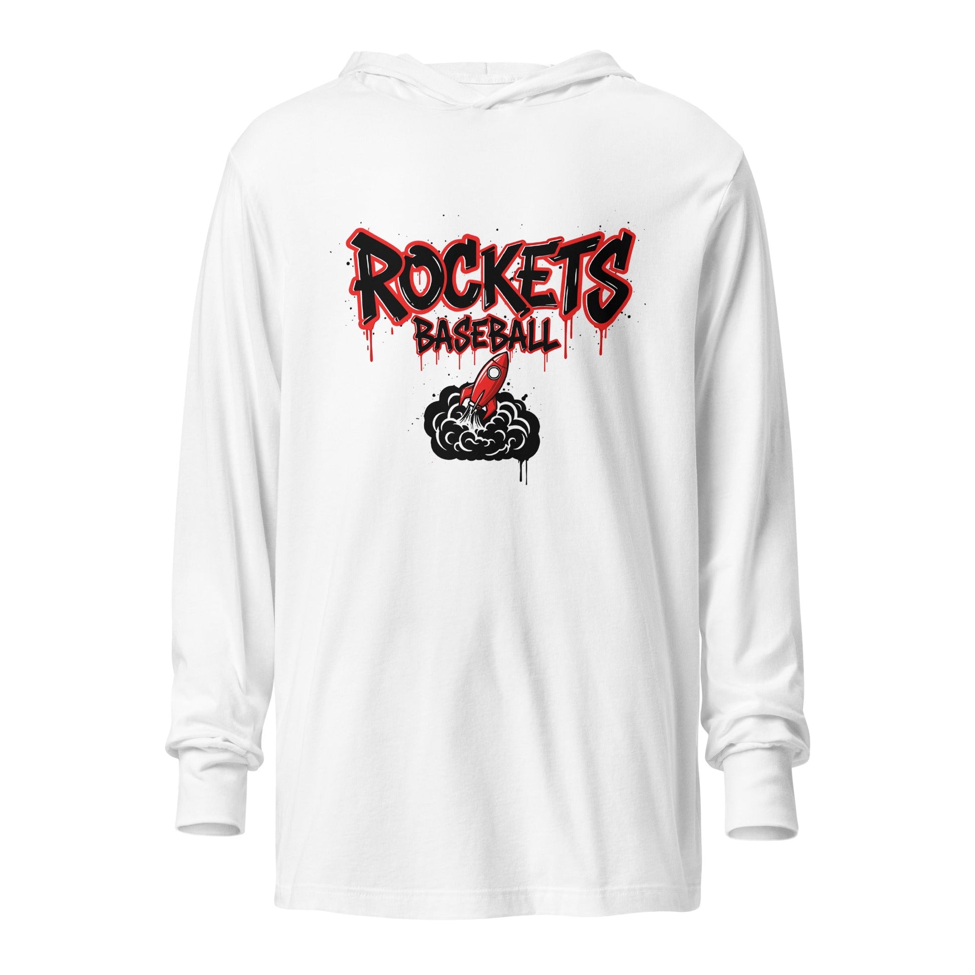 Performance | Hooded Long Sleeve T Shirt | Rockets Baseball | Alt Logo 2