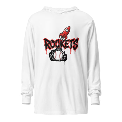 Performance | Hooded Long Sleeve T Shirt | Rockets Baseball | Alt Logo