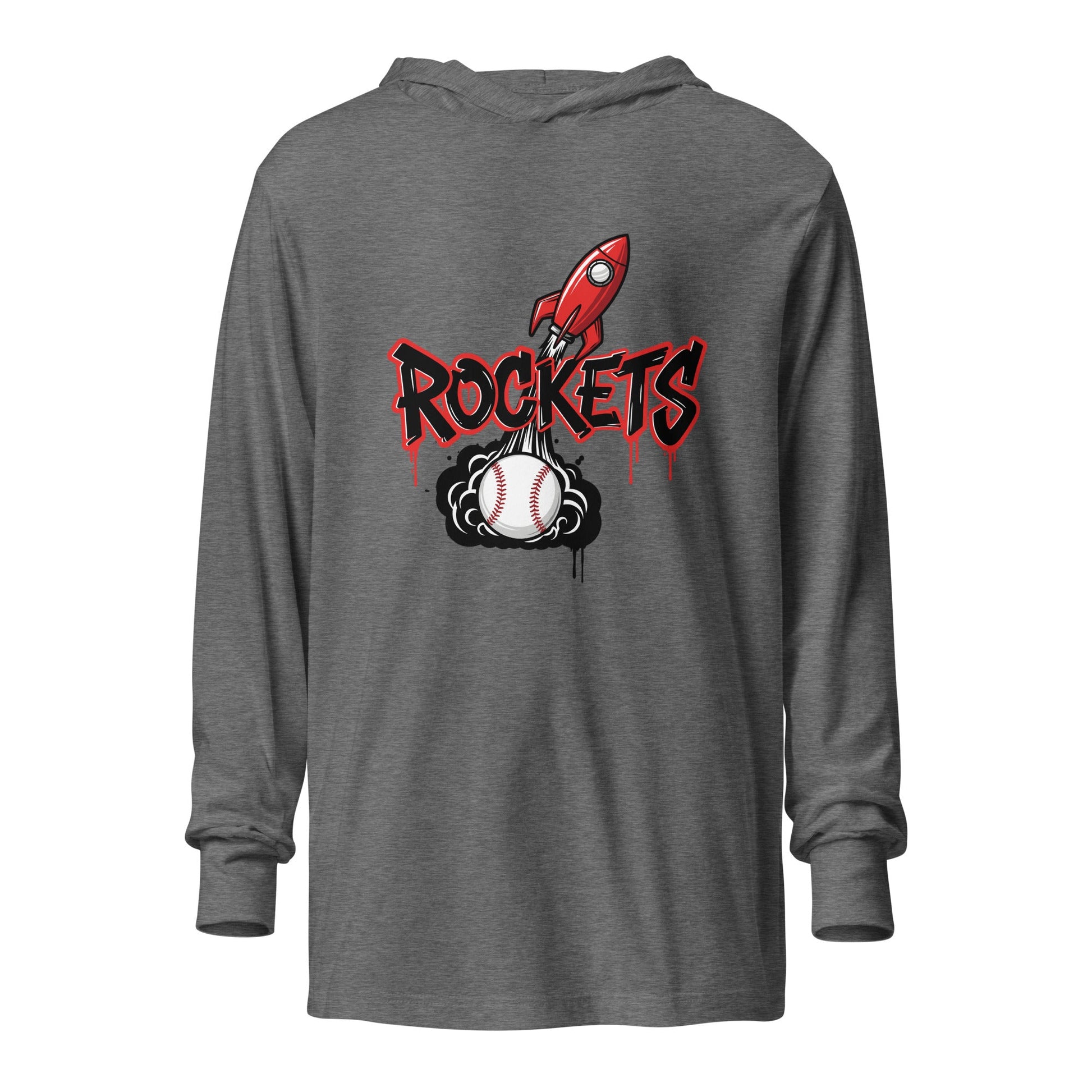 Performance | Hooded Long Sleeve T Shirt | Rockets Baseball | Alt Logo