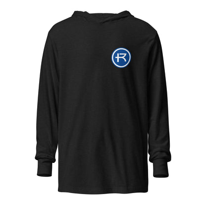 Performance | Hooded Long Sleeve T Shirt | Rockhurst University - Doctor of Physical Therapy School | Badge Logo