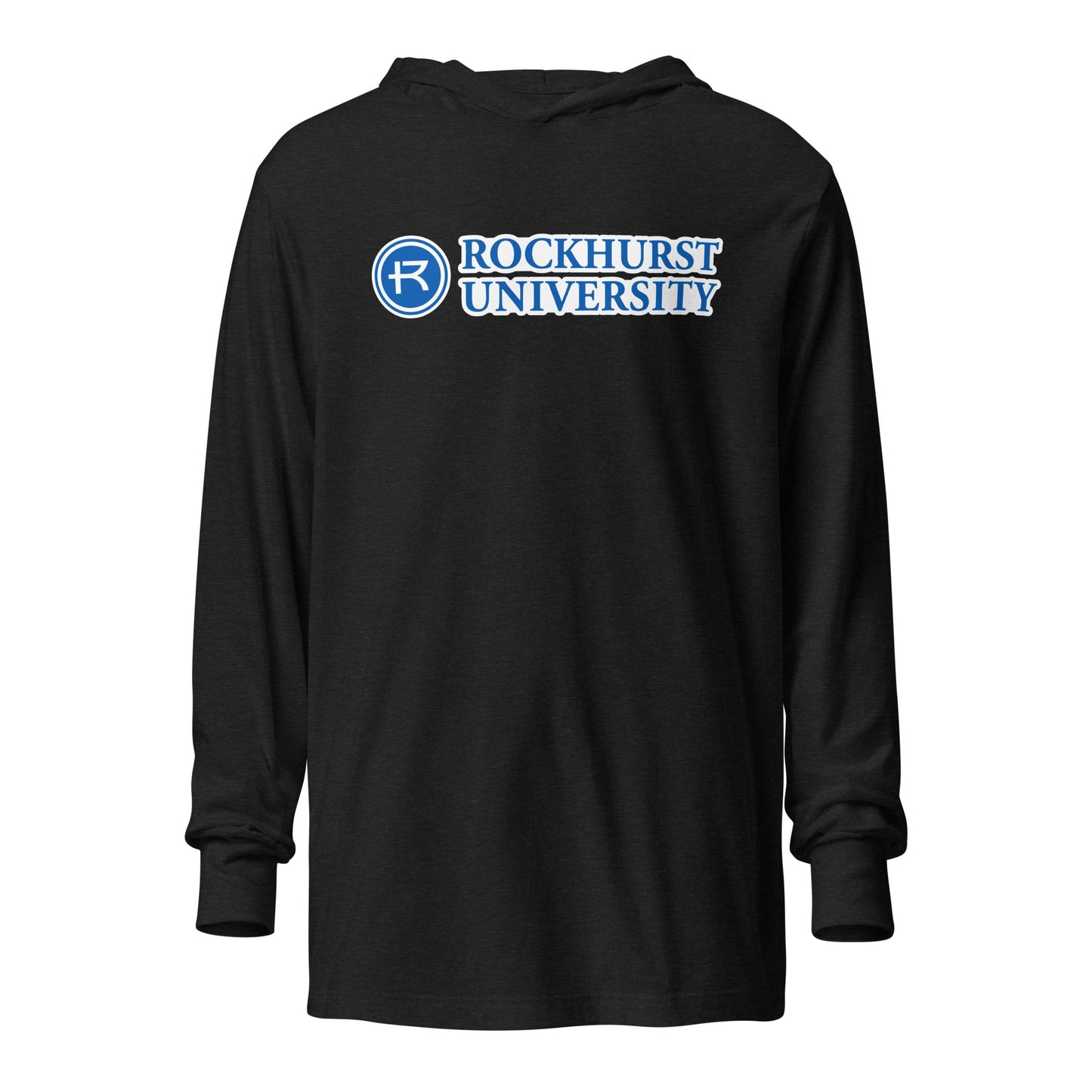 Performance | Hooded Long Sleeve T Shirt | Rockhurst University - Doctor of Physical Therapy School | Vanguard Institute Logo
