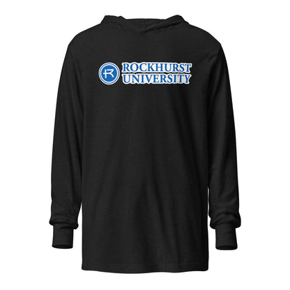 Performance | Hooded Long Sleeve T Shirt | Rockhurst University - Doctor of Physical Therapy School | Vanguard Institute Logo