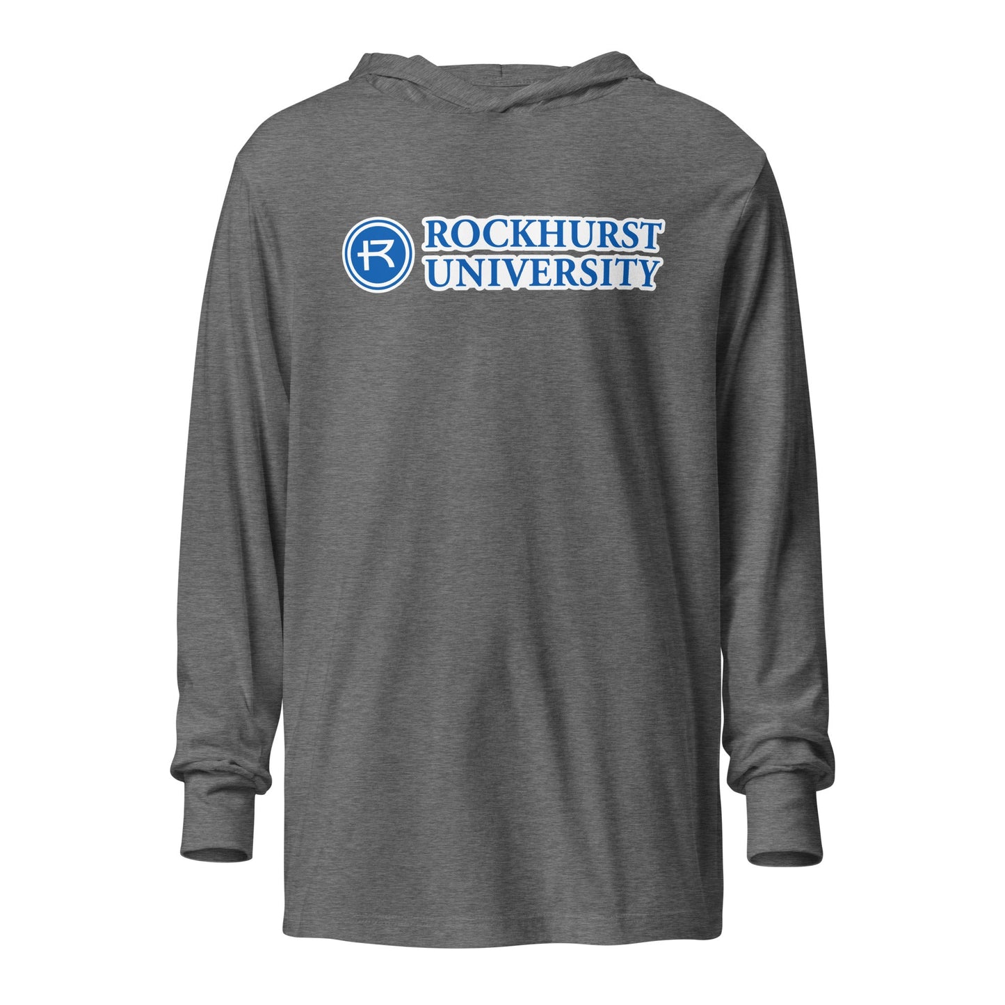 Performance | Hooded Long Sleeve T Shirt | Rockhurst University - Doctor of Physical Therapy School | Vanguard Institute Logo
