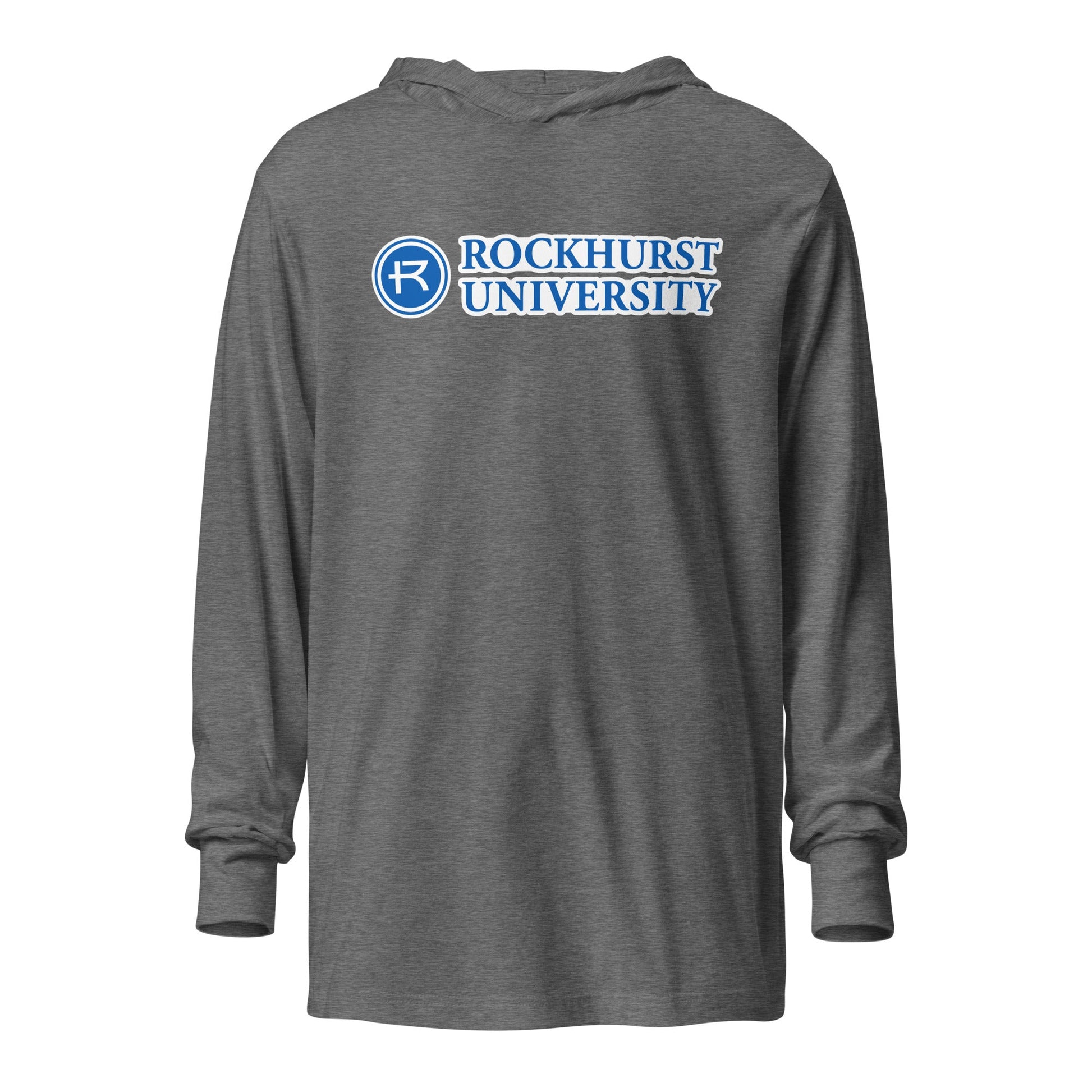 Performance | Hooded Long Sleeve T Shirt | Rockhurst University - Doctor of Physical Therapy School | Vanguard Institute Logo