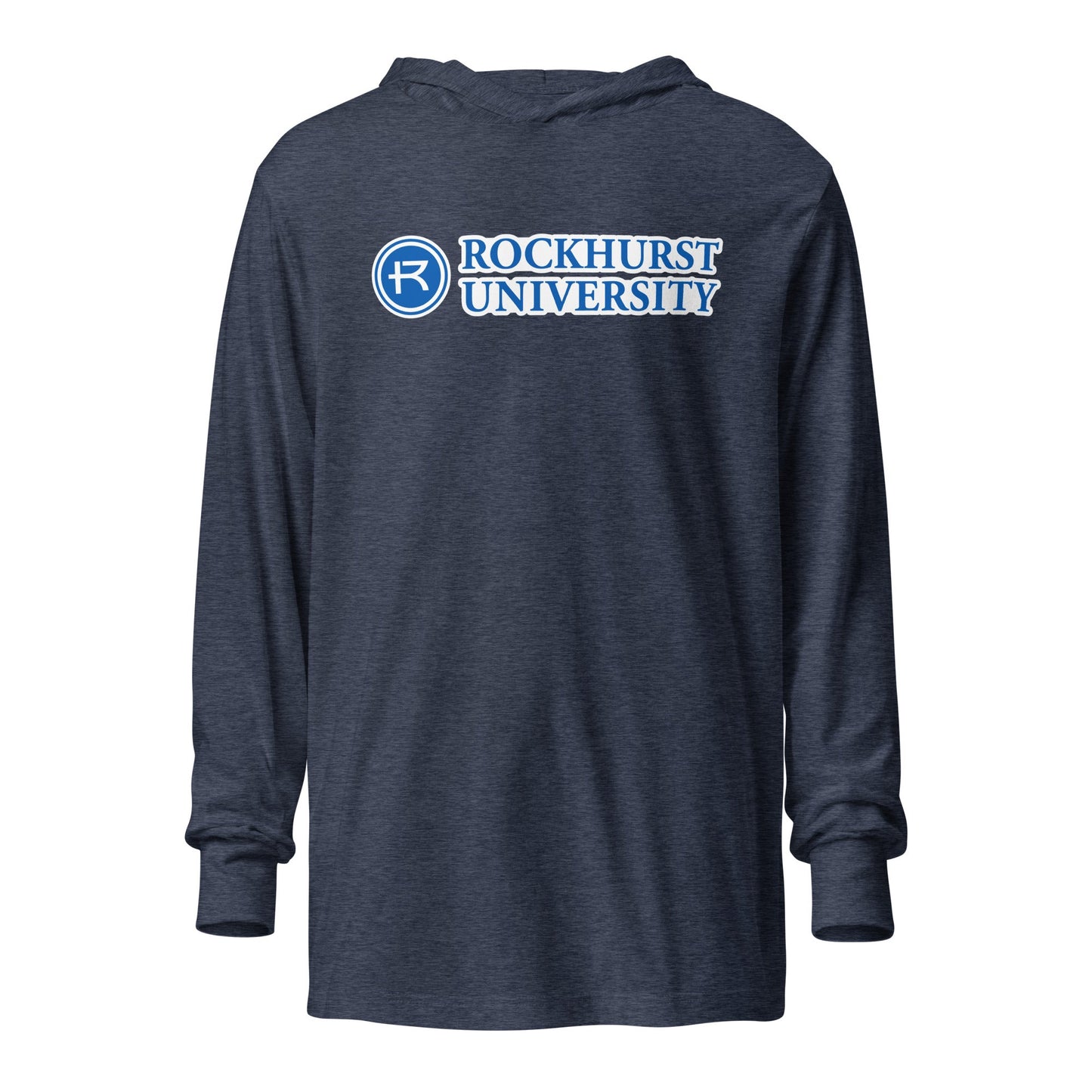 Performance | Hooded Long Sleeve T Shirt | Rockhurst University - Doctor of Physical Therapy School | Vanguard Institute Logo