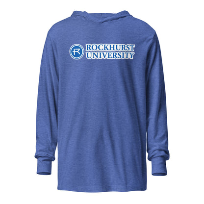 Performance | Hooded Long Sleeve T Shirt | Rockhurst University - Doctor of Physical Therapy School | Vanguard Institute Logo