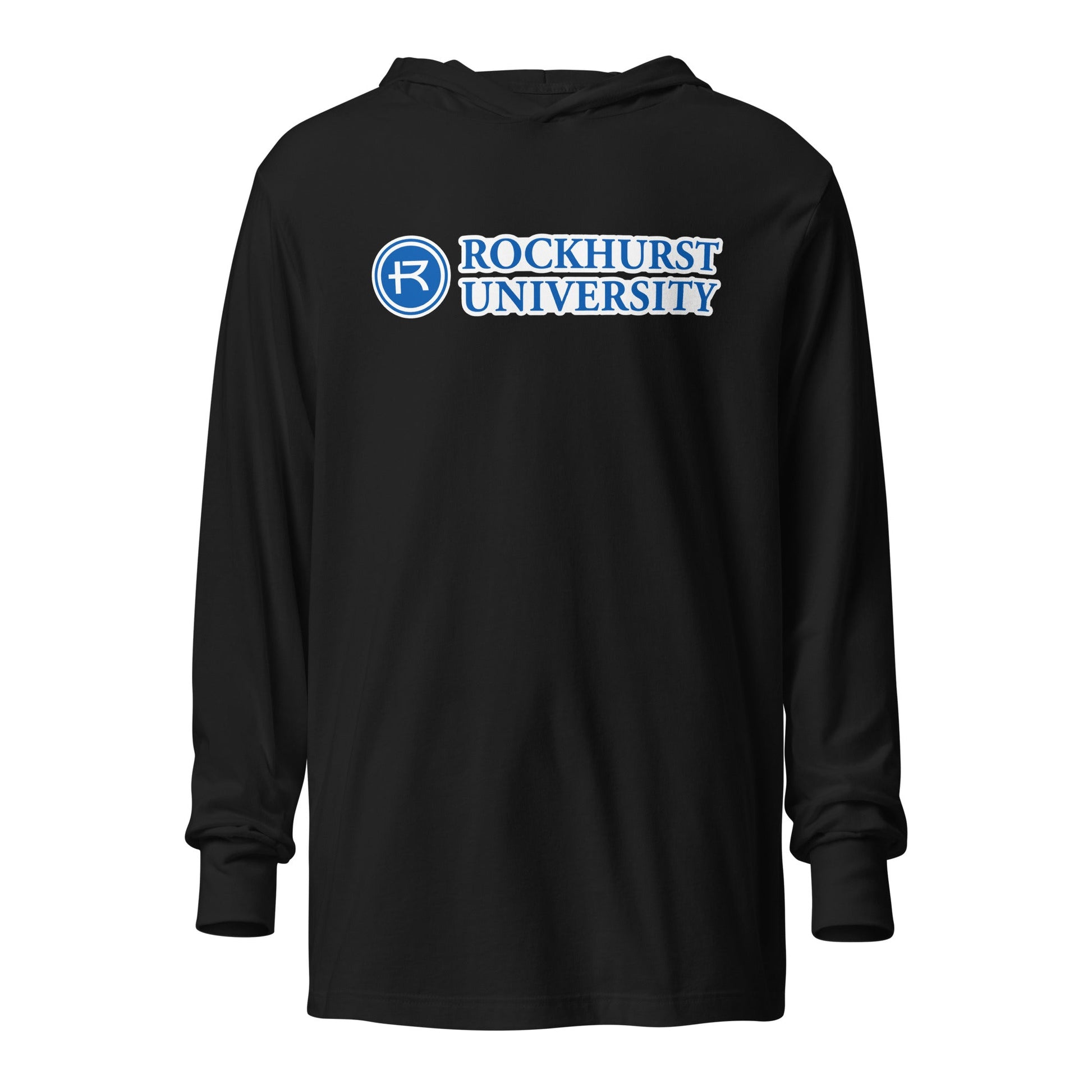 Performance | Hooded Long Sleeve T Shirt | Rockhurst University - Doctor of Physical Therapy School | Vanguard Institute Logo