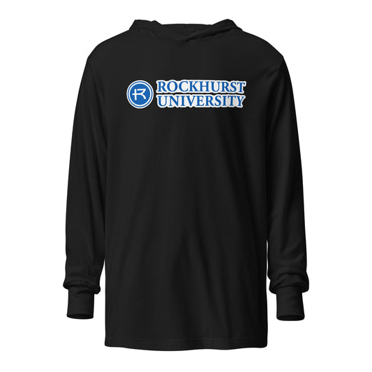 Performance | Hooded Long Sleeve T Shirt | Rockhurst University - Doctor of Physical Therapy School | Vanguard Institute Logo