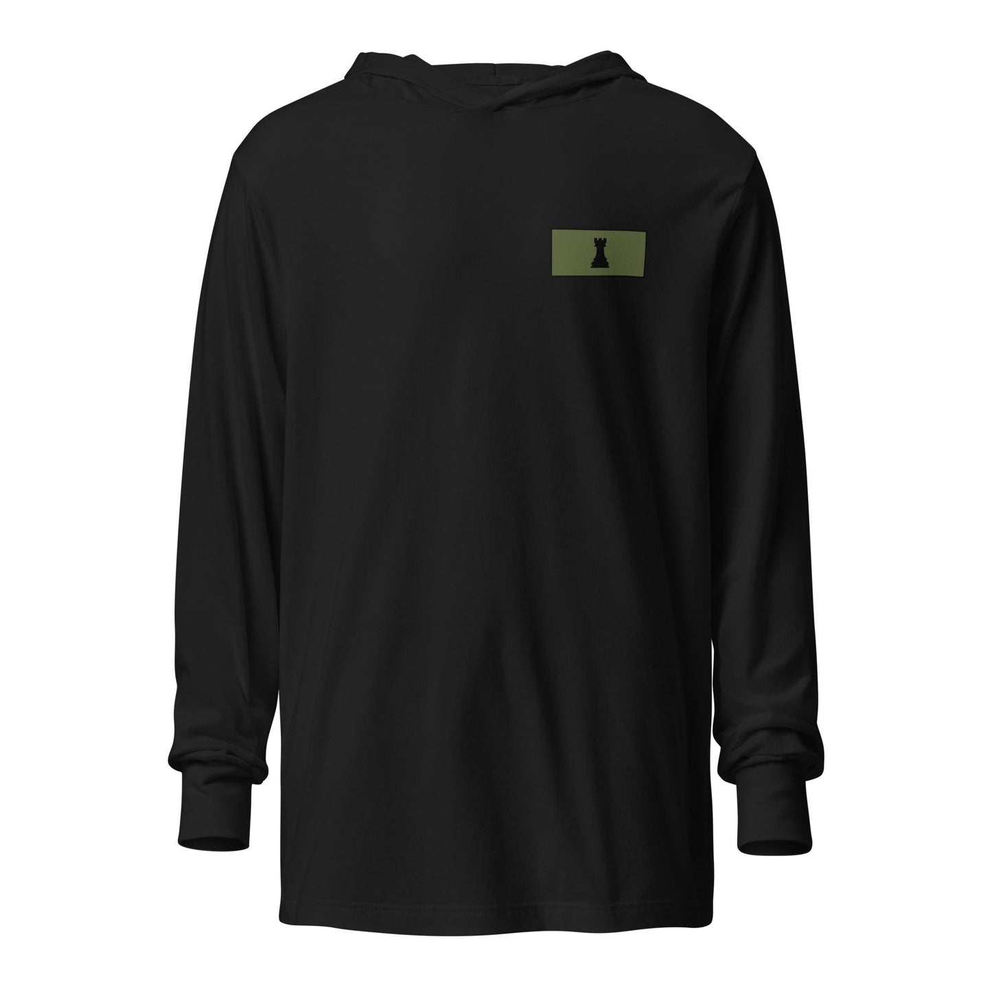 Performance | Hooded Long Sleeve T Shirt | Rook Defense Solutions | Vanguard Logo