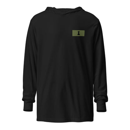 Performance | Hooded Long Sleeve T Shirt | Rook Defense Solutions | Vanguard Logo