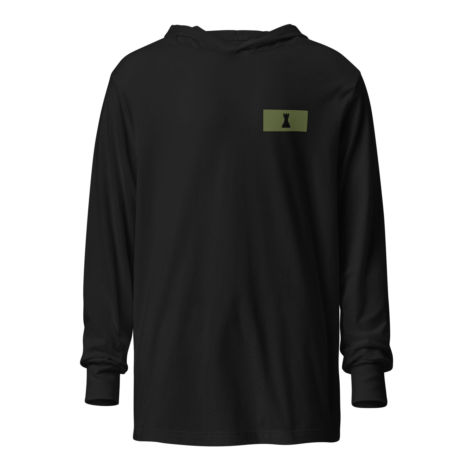Performance | Hooded Long Sleeve T Shirt | Rook Defense Solutions | Vanguard Logo