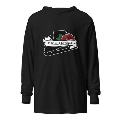 Performance | Hooded Long Sleeve T Shirt | Rose City Crystals